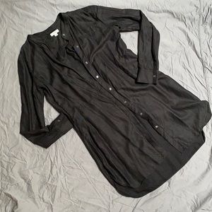 Flowy linen look long Wilfred shacket